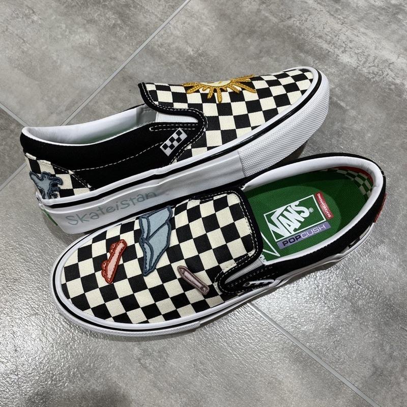 [unclev1966] Vans Skate era/slip-on/Sk8-hi  貼布 花花 棋盤格 滑板 軟墊-細節圖3