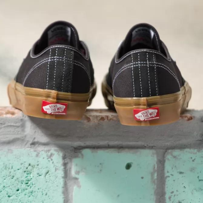 [unclev1966] Vans Skate Authentic pro 滑板 選手 麂皮 短毛 鐵灰 黑 軟墊-細節圖4