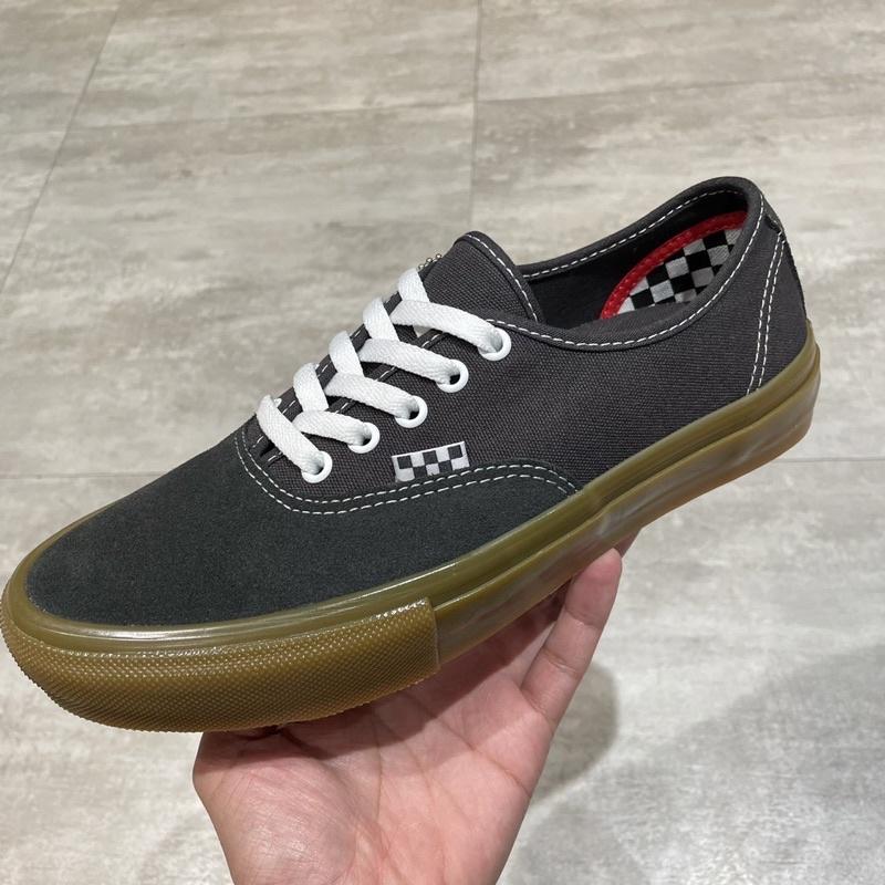 [unclev1966] Vans Skate Authentic pro 滑板 選手 麂皮 短毛 鐵灰 黑 軟墊-細節圖7