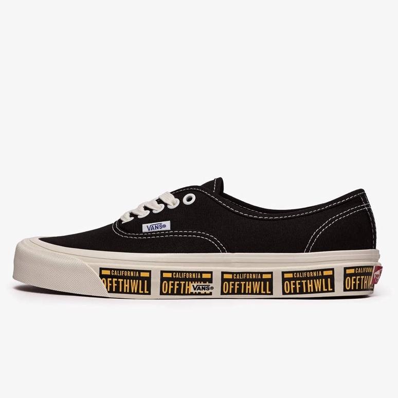 [unclev1966] VANS Authentic 44 DX 黑色 重磅帆布 滿版LOGO 軟墊 百搭 男女款-細節圖4