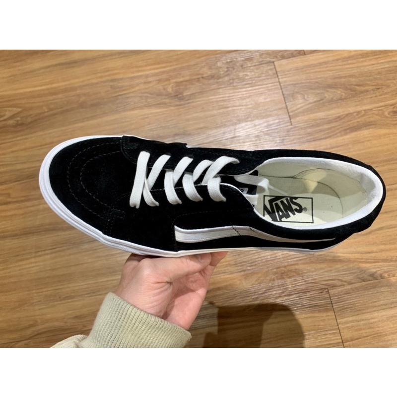 [unclev1966] Vans Sk8-low Classic 黑白 麂皮 秋冬感 質感 日韓系 男女款-細節圖2