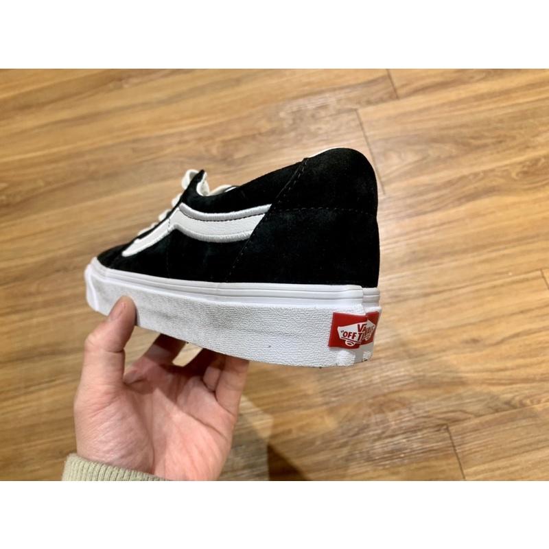 [unclev1966] Vans Sk8-low Classic 黑白 麂皮 秋冬感 質感 日韓系 男女款-細節圖3