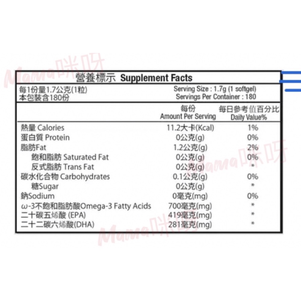 Mama咪呀~好市多代購.科克蘭新型緩釋魚油軟膠囊.魚油.Fish Oil.Omega-3.濃縮魚油-細節圖3