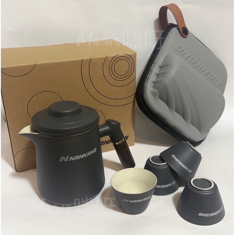 Mama咪呀～NANKANG南港.輕便陶瓷旅行茶貝組.外出泡茶組.茶具組泡茶.露營茶具.快客杯.便攜式功夫茶具.泡茶壺杯-細節圖2