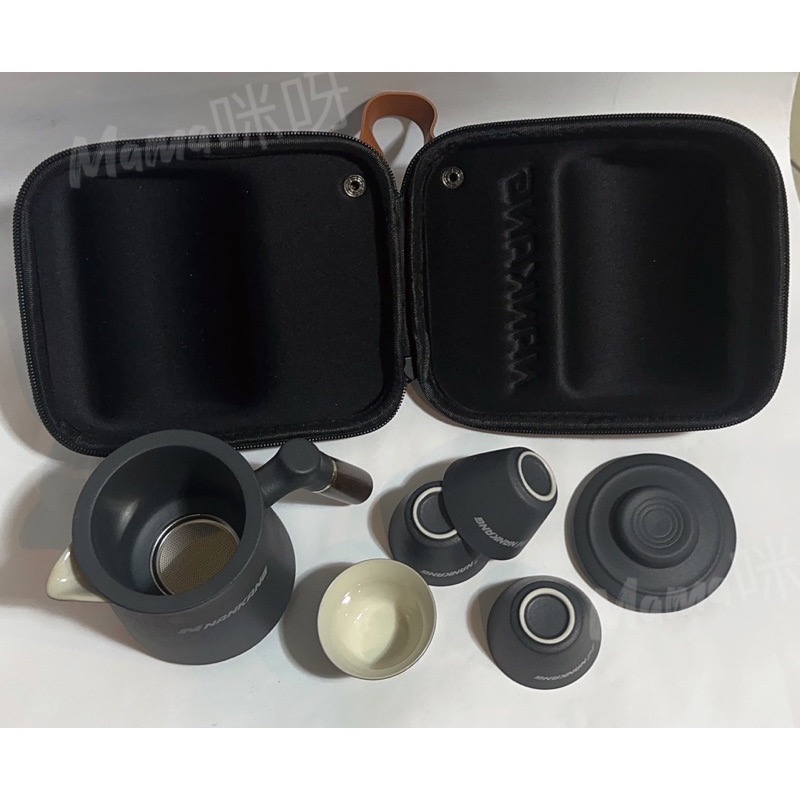 Mama咪呀～NANKANG南港.輕便陶瓷旅行茶貝組.外出泡茶組.茶具組泡茶.露營茶具.快客杯.便攜式功夫茶具.泡茶壺杯-細節圖3