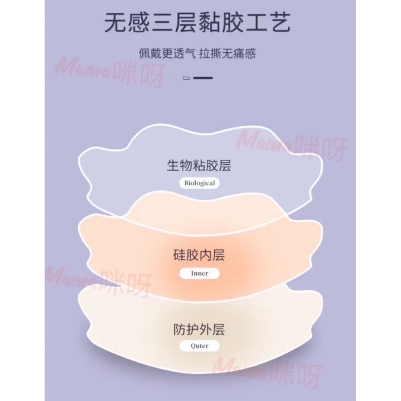 Mama咪呀～防走光貼·乳貼.防凸點.防走光.胸貼.乳頭貼.乳暈貼.防露點.隱形胸貼.防激凸.親膚胸貼.派對女神.胸貼-細節圖3