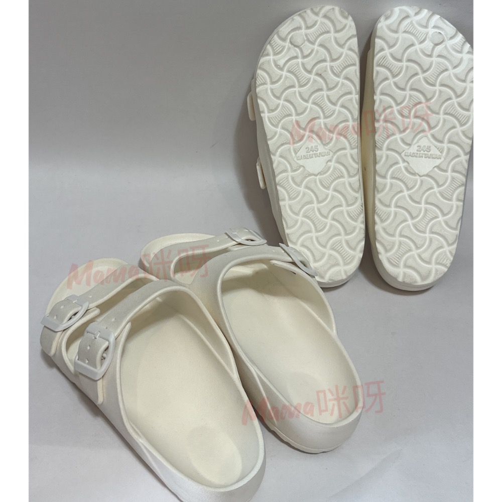 Mama咪呀～輕量.防水拖鞋.AB拖.EVA拖鞋.戶外休閒拖鞋.拖鞋.整雙防水勃肯拖鞋.塑膠拖鞋.室內拖鞋.雨天必備.雙-規格圖2
