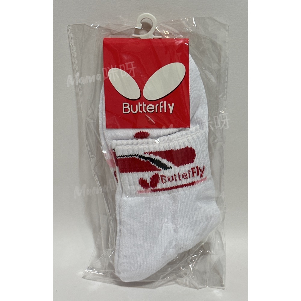 Mama咪呀～Butterfly蝴蝶.Sports socks.運動襪.乒乓球襪.運動襪.加厚毛巾底.中筒舒適.運動襪子-細節圖4