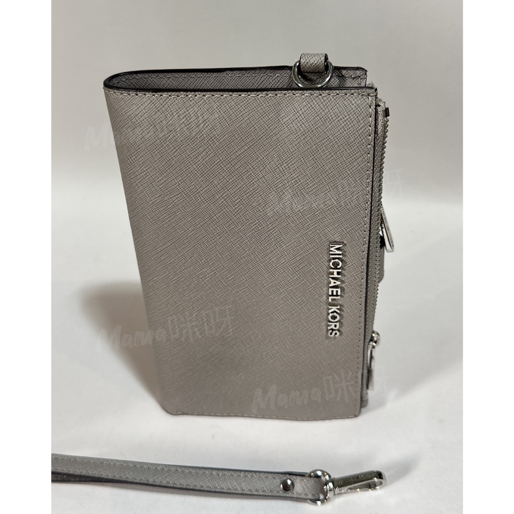 Mama咪呀～Michael Kors大象灰長夾.手拿包.手機包 .防刮紋包.專櫃正品.高質感.錢包.萬用包.隨身包.拉-細節圖6