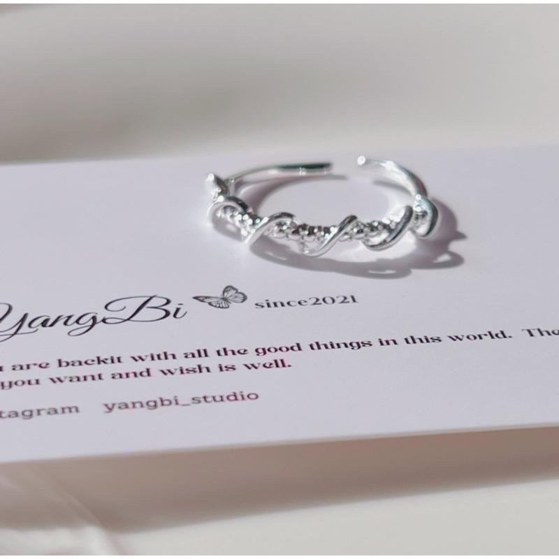𝓨𝓪𝓷𝓰𝓑𝓲🫧S925純銀｜交纏浪漫波浪戒指 Y561-細節圖6