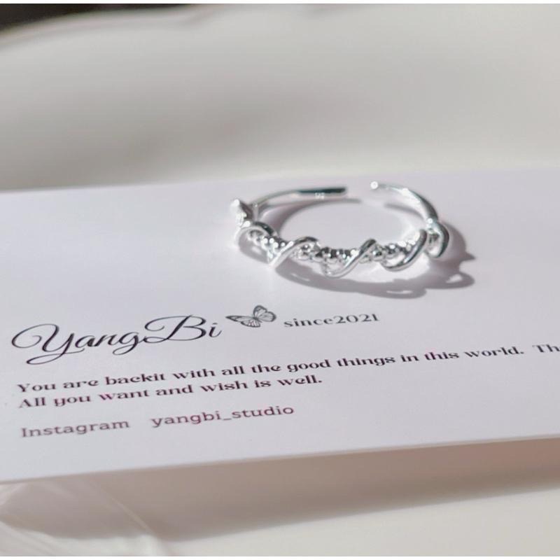 𝓨𝓪𝓷𝓰𝓑𝓲🫧S925純銀｜交纏浪漫波浪戒指 Y561-細節圖8