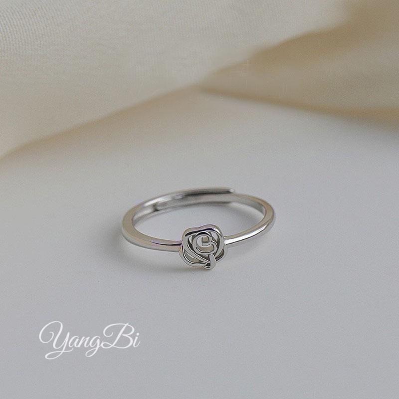 𝓨𝓪𝓷𝓰𝓑𝓲🫧一朵浪漫要與妳分享｜925銀浪漫玫瑰戒指 Y490-細節圖6