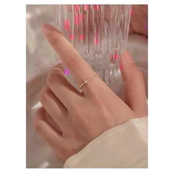 𝓨𝓪𝓷𝓰𝓑𝓲💫現貨免運🇰🇷S925純銀｜每一個細節都漂亮✨金銀兩色.質感細戒 戒指 Y302-細節圖8