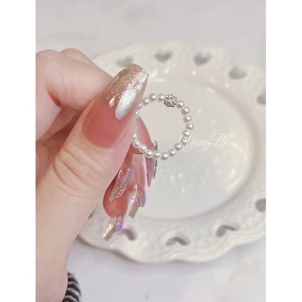 𝓨𝓪𝓷𝓰𝓑𝓲💫闆娘最愛沒有之一｜超氣質鑲鑽珍珠戒指Y317-細節圖2