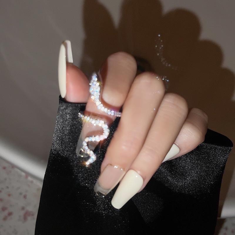 𝓨𝓪𝓷𝓰𝓑𝓲🇰🇷絕美｜甜酷女孩個性滿鑽蛇戒 蛇形戒指 Y257-細節圖6