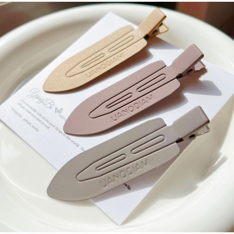 𝓨𝓪𝓷𝓰𝓑𝓲🇰🇷美拉德色系｜霧面磨砂無痕瀏海夾 髮夾 V214-細節圖2