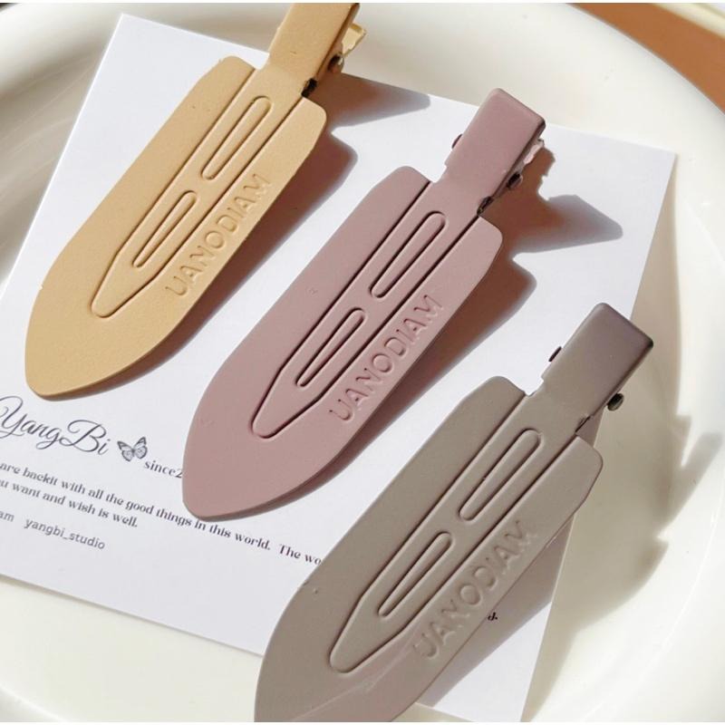 𝓨𝓪𝓷𝓰𝓑𝓲🇰🇷美拉德色系｜霧面磨砂無痕瀏海夾 髮夾 V214-細節圖6