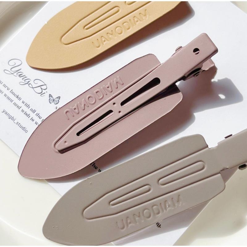 𝓨𝓪𝓷𝓰𝓑𝓲🇰🇷美拉德色系｜霧面磨砂無痕瀏海夾 髮夾 V214-細節圖7