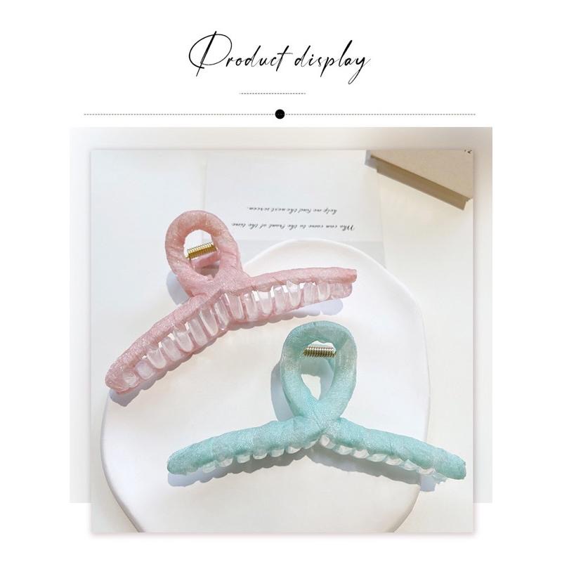 𝓨𝓪𝓷𝓰𝓑𝓲🫧春上新｜小清新歐根紗糖果色抓夾 V164-細節圖4