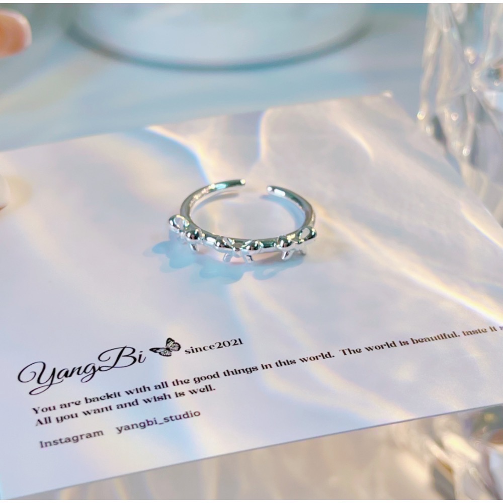 𝓨𝓪𝓷𝓰𝓑𝓲🫧925銀｜環繞蝴蝶結戒指 Y633-細節圖7