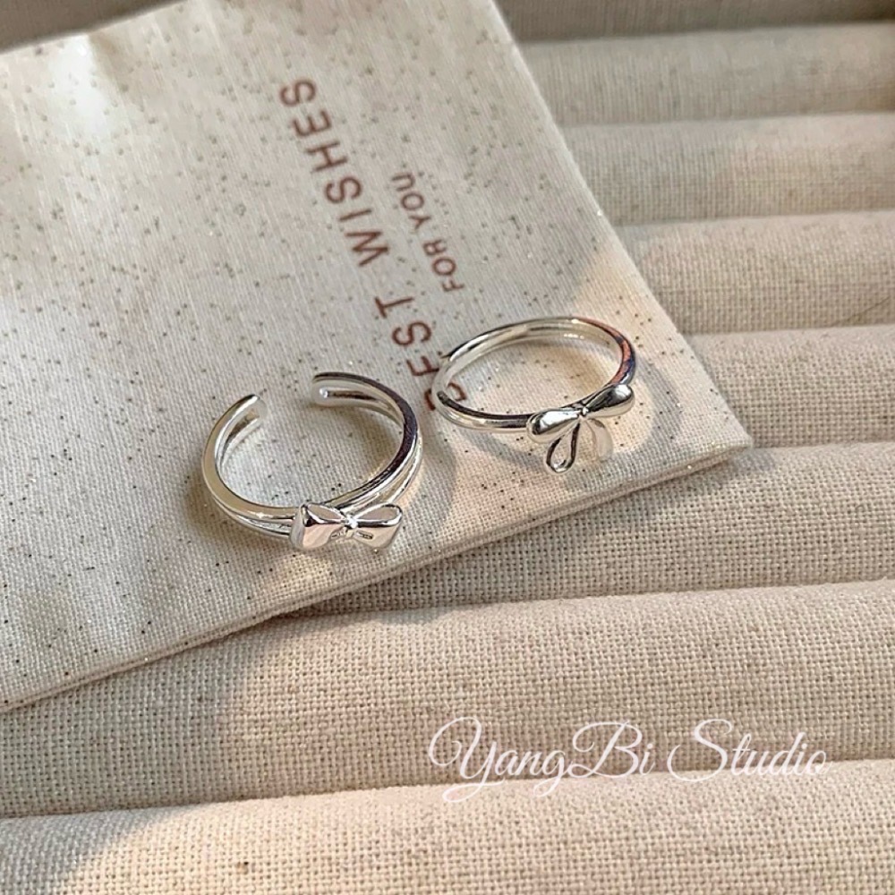 𝓨𝓪𝓷𝓰𝓑𝓲🫧兩款造型蝴蝶結戒指 Y663-細節圖2