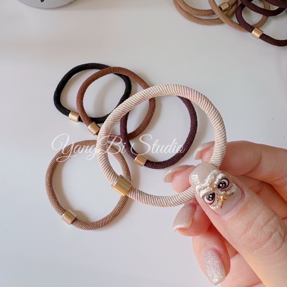 𝓨𝓪𝓷𝓰𝓑𝓲🩰圓扣超彈力 超好綁髮圈皮筋 髮束 馬尾包子頭必備 V330-細節圖2