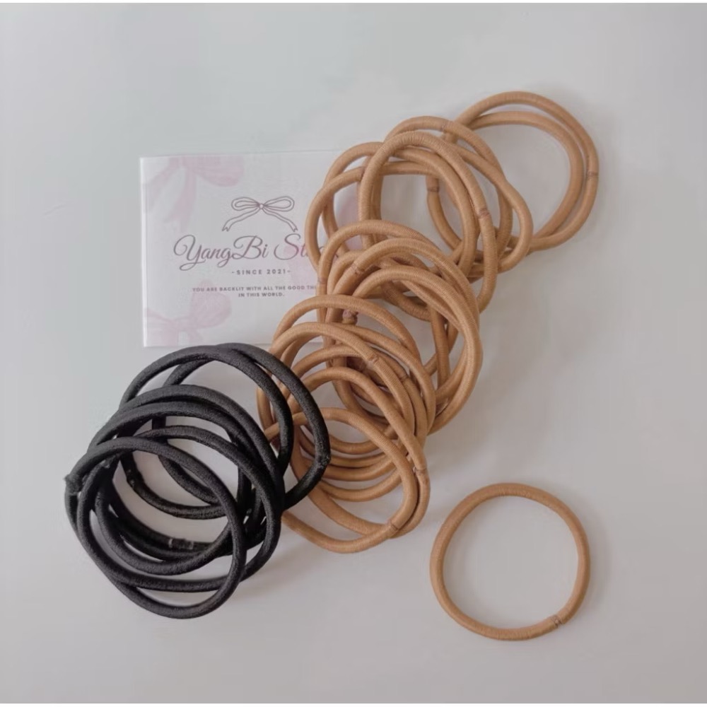 𝓨𝓪𝓷𝓰𝓑𝓲🩰圓扣超彈力 超好綁髮圈皮筋 髮束 馬尾包子頭必備 V330-規格圖3