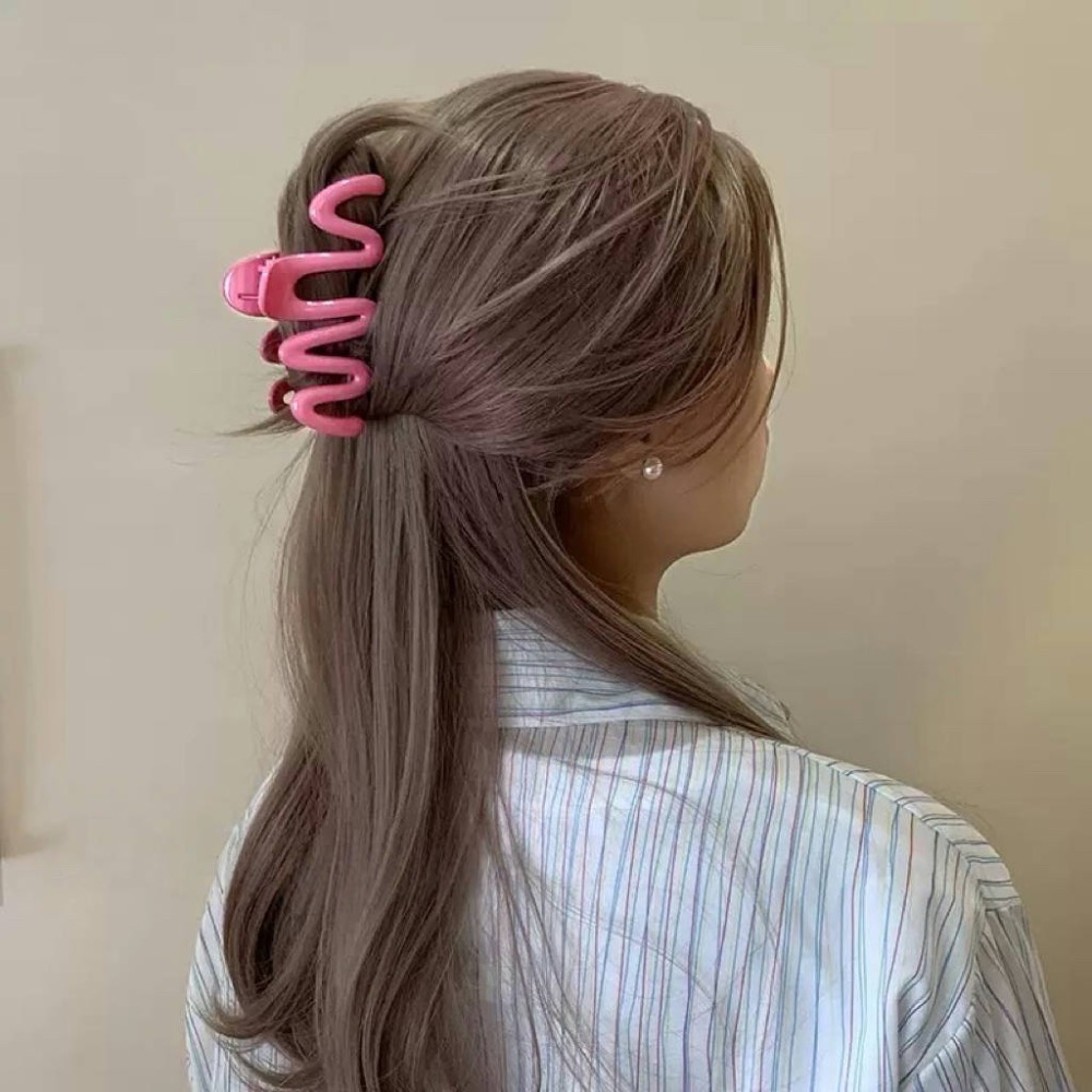 𝓨𝓪𝓷𝓰𝓑𝓲🩰2025多巴胺大波浪造型鯊魚夾 抓夾 V334-細節圖2