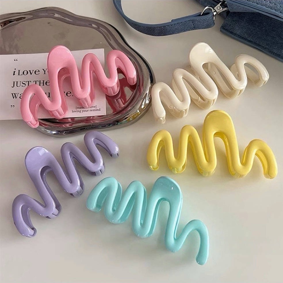 𝓨𝓪𝓷𝓰𝓑𝓲🩰2025多巴胺大波浪造型鯊魚夾 抓夾 V334-細節圖5