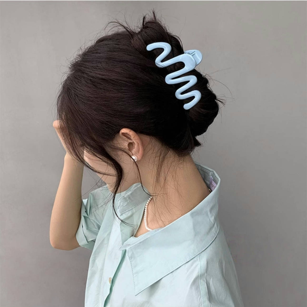 𝓨𝓪𝓷𝓰𝓑𝓲🩰2025多巴胺大波浪造型鯊魚夾 抓夾 V334-細節圖7