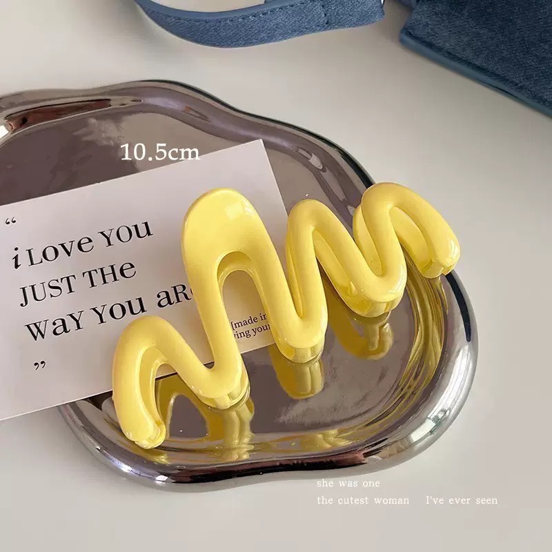 𝓨𝓪𝓷𝓰𝓑𝓲🩰2025多巴胺大波浪造型鯊魚夾 抓夾 V334-細節圖9