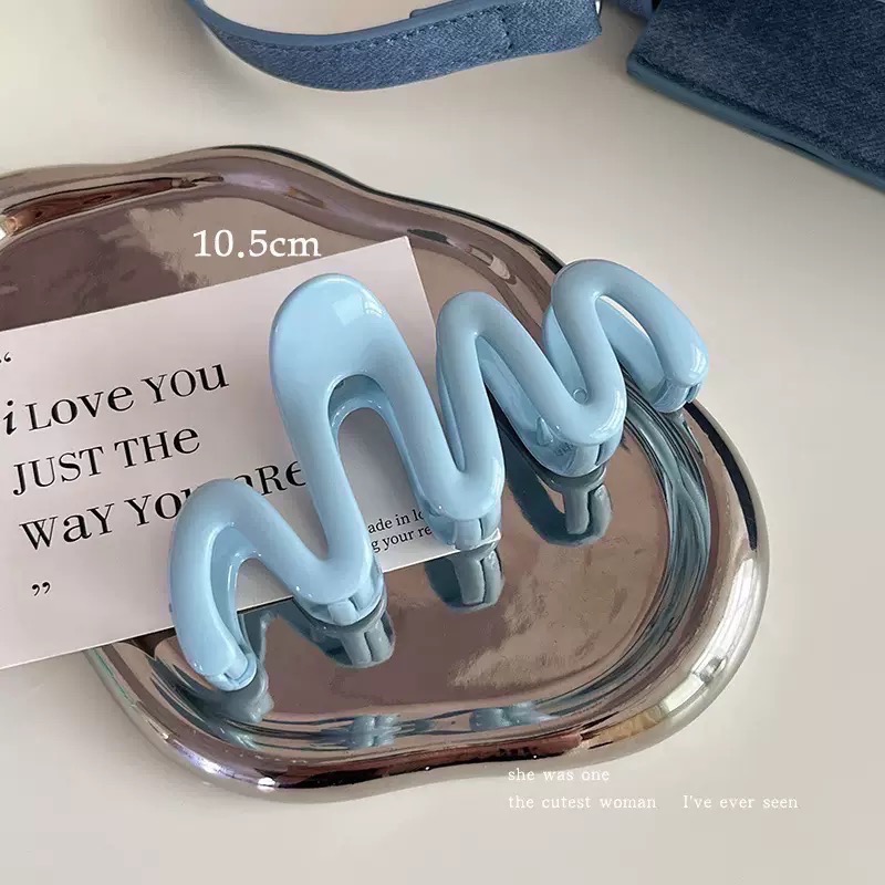 𝓨𝓪𝓷𝓰𝓑𝓲🩰2025多巴胺大波浪造型鯊魚夾 抓夾 V334-細節圖10