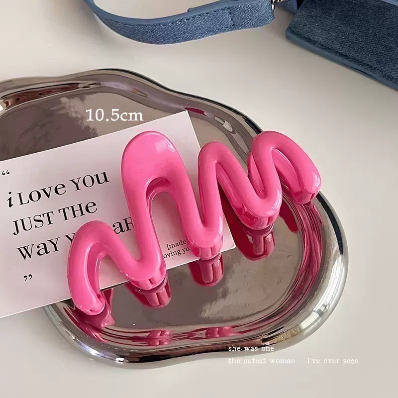 𝓨𝓪𝓷𝓰𝓑𝓲🩰2025多巴胺大波浪造型鯊魚夾 抓夾 V334-細節圖11