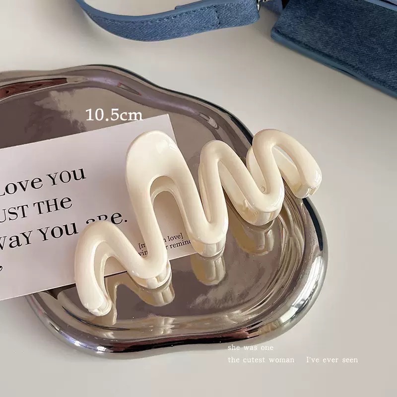 𝓨𝓪𝓷𝓰𝓑𝓲🩰2025多巴胺大波浪造型鯊魚夾 抓夾 V334-規格圖11