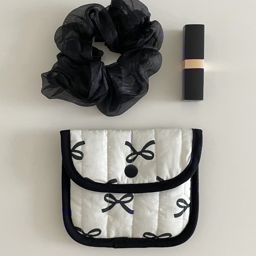 𝓨𝓪𝓷𝓰𝓑𝓲🩰質感佳｜韓版甜美純粹撞色蝴蝶結隨身小錢包 卡包 證件包 收納包 C63-細節圖3