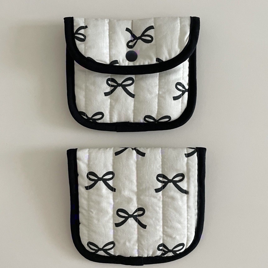 𝓨𝓪𝓷𝓰𝓑𝓲🩰質感佳｜韓版甜美純粹撞色蝴蝶結隨身小錢包 卡包 證件包 收納包 C63-細節圖7