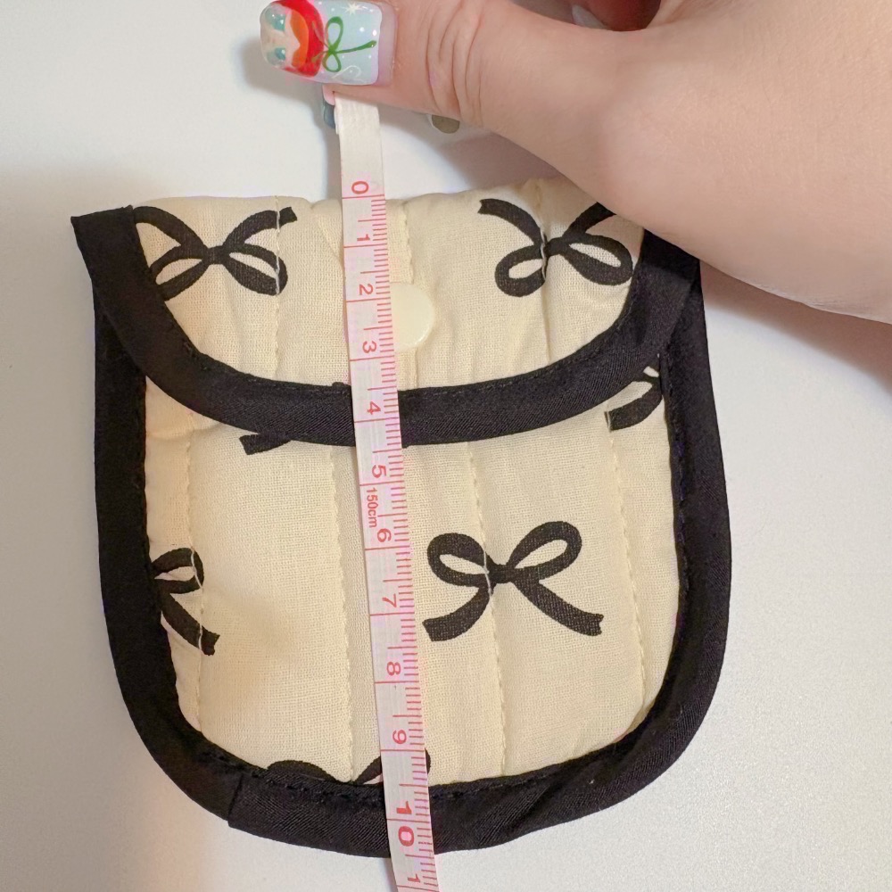 𝓨𝓪𝓷𝓰𝓑𝓲🩰質感佳｜韓版甜美純粹撞色蝴蝶結隨身小錢包 卡包 證件包 收納包 C63-細節圖11