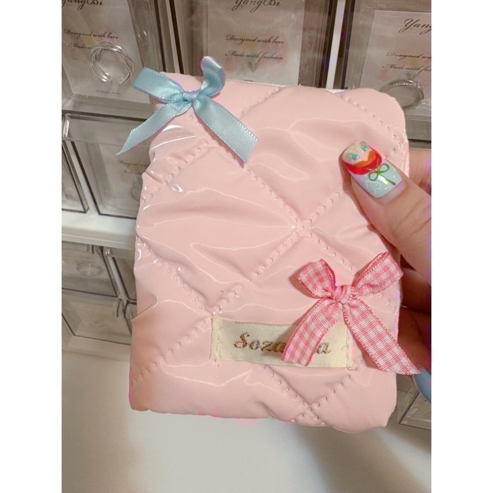 𝓨𝓪𝓷𝓰𝓑𝓲🩰韓系小清新 甜美蝴蝶結護照本套 卡套 證件收納套 C62-規格圖11