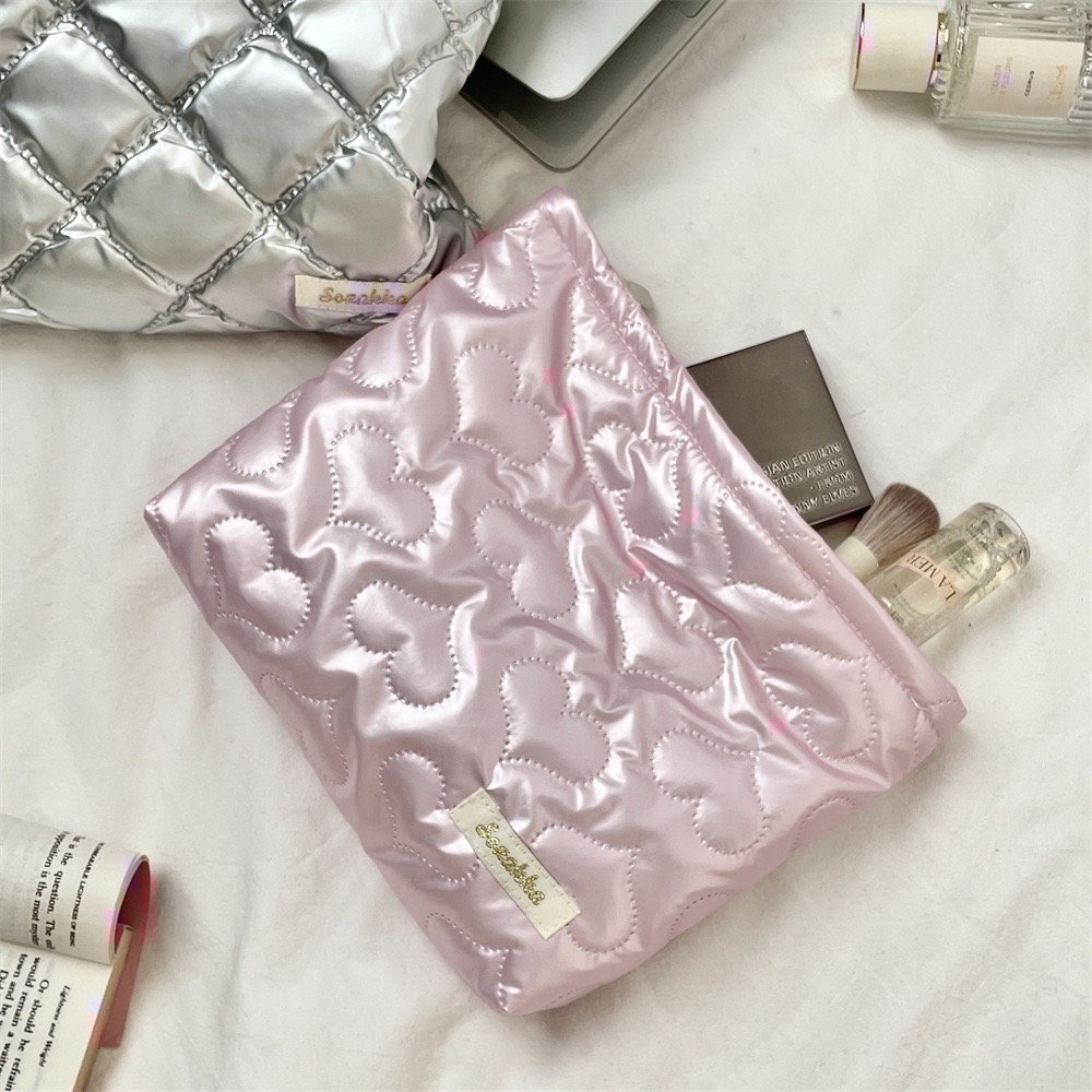 𝓨𝓪𝓷𝓰𝓑𝓲🩰超高顏值 蝴蝶結&愛心霧面化妝包 多功能收納包 手拿包 補妝包 C61-細節圖6