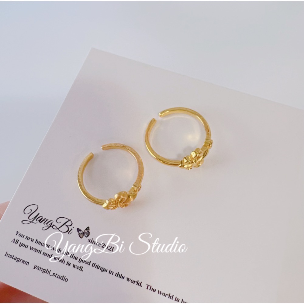 𝓨𝓪𝓷𝓰𝓑𝓲🩰加強高保色｜絕美鳶尾花鋯石仙女戒指 宮廷風 小華麗 純銀 Y774-細節圖11