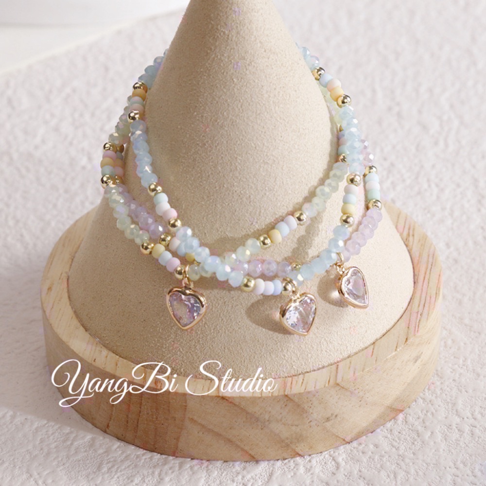 𝓨𝓪𝓷𝓰𝓑𝓲🩰小清新田園晶漾串珠手鍊 閨蜜手鍊 仙女風 Y779-細節圖2