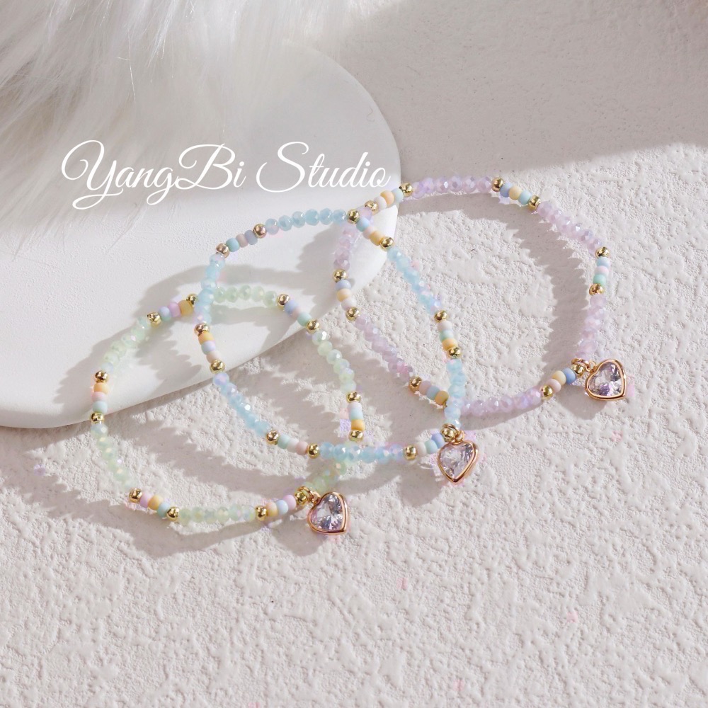 𝓨𝓪𝓷𝓰𝓑𝓲🩰小清新田園晶漾串珠手鍊 閨蜜手鍊 仙女風 Y779-細節圖5