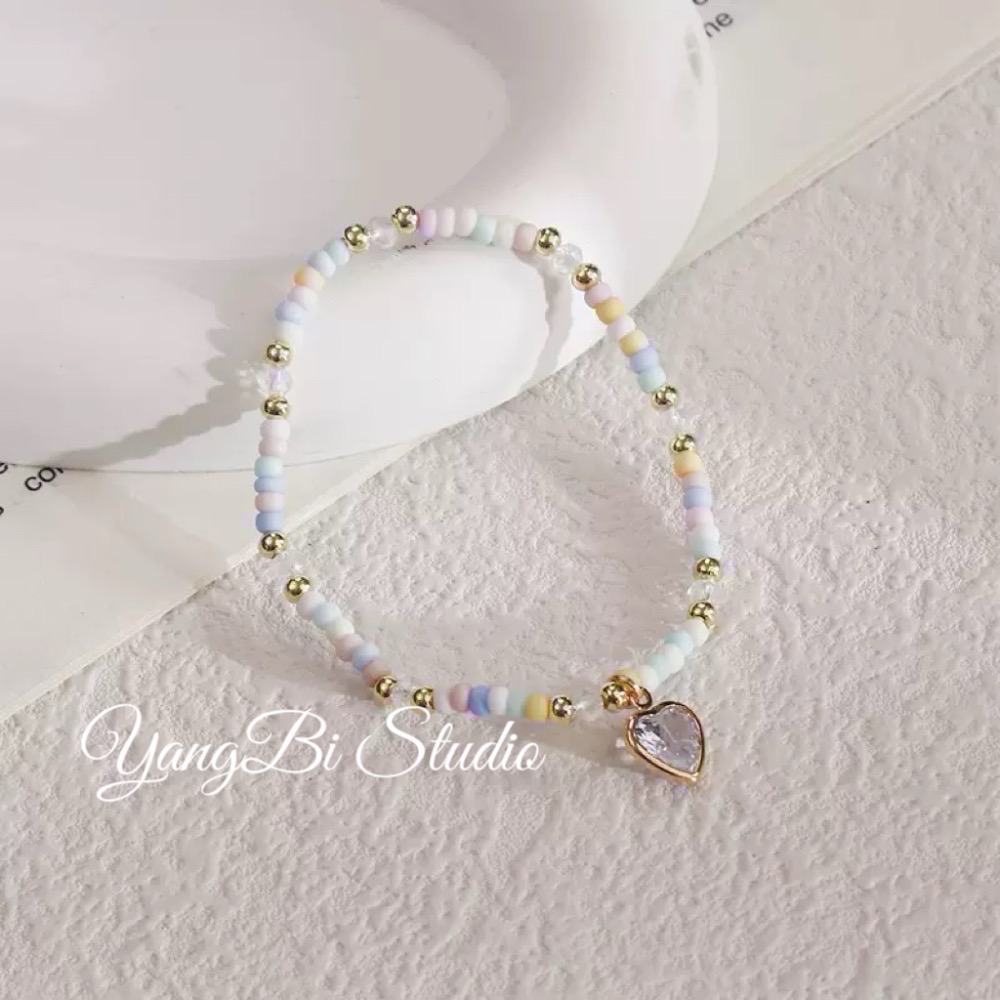 𝓨𝓪𝓷𝓰𝓑𝓲🩰小清新田園晶漾串珠手鍊 閨蜜手鍊 仙女風 Y779-細節圖7