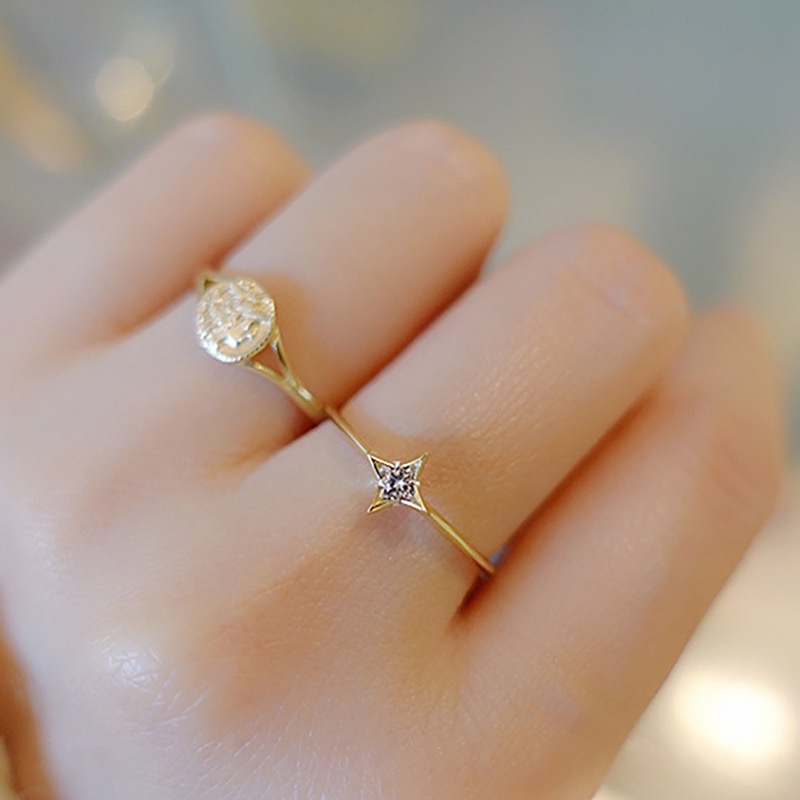 𝓨𝓪𝓷𝓰𝓑𝓲🩰閃耀自身光芒 四芒星戒指 Y787-細節圖4