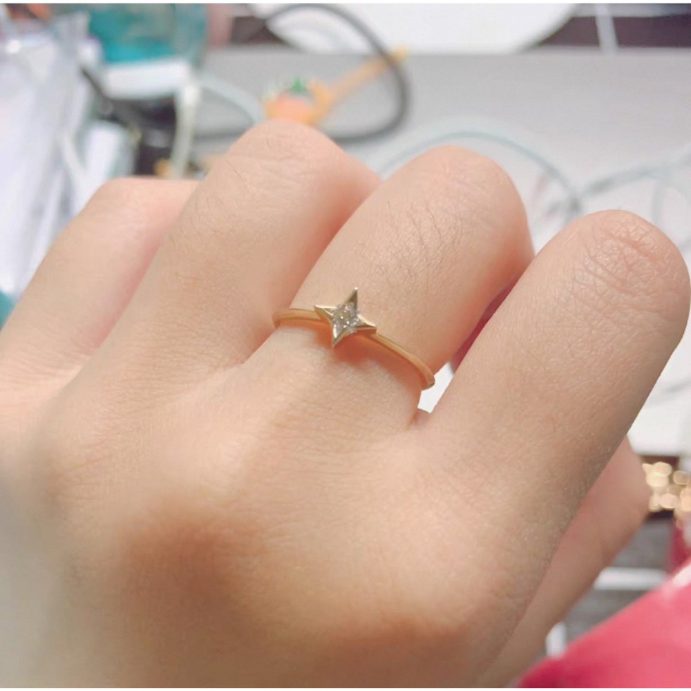 𝓨𝓪𝓷𝓰𝓑𝓲🩰閃耀自身光芒 四芒星戒指 Y787-細節圖5