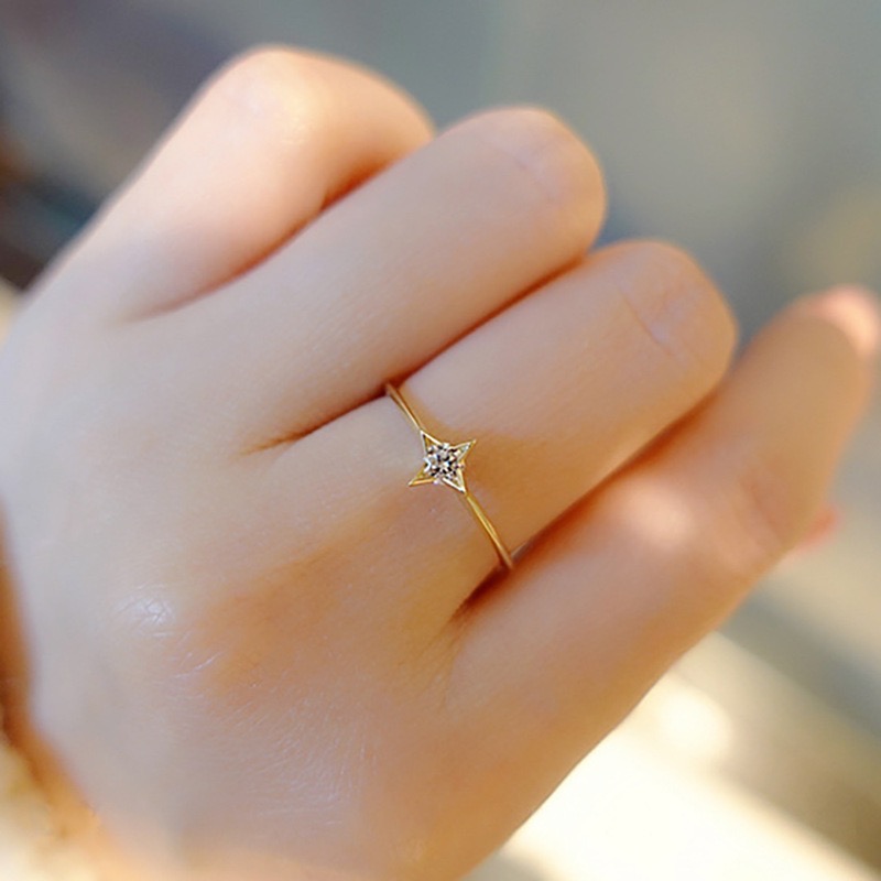 𝓨𝓪𝓷𝓰𝓑𝓲🩰閃耀自身光芒 四芒星戒指 Y787-細節圖6