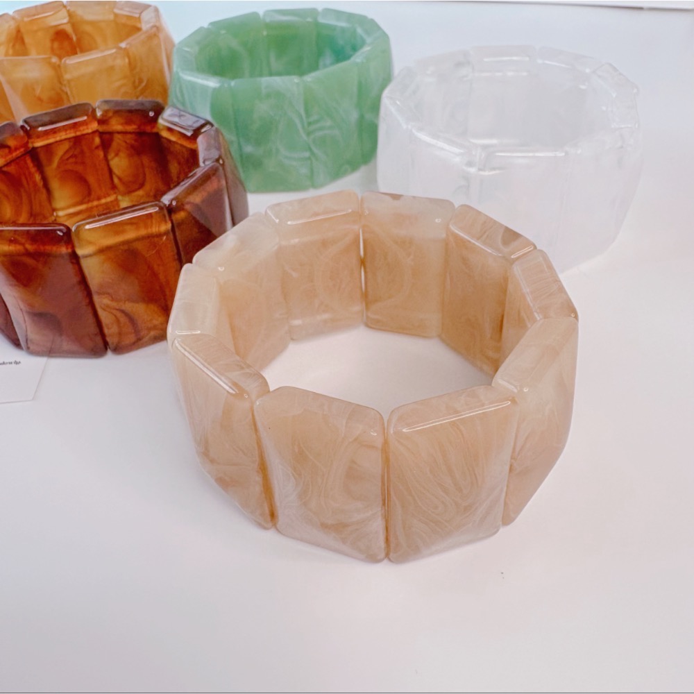 𝓨𝓪𝓷𝓰𝓑𝓲🕊️實品極美｜暈染漾彩彈力造型手鍊 Y795-細節圖11