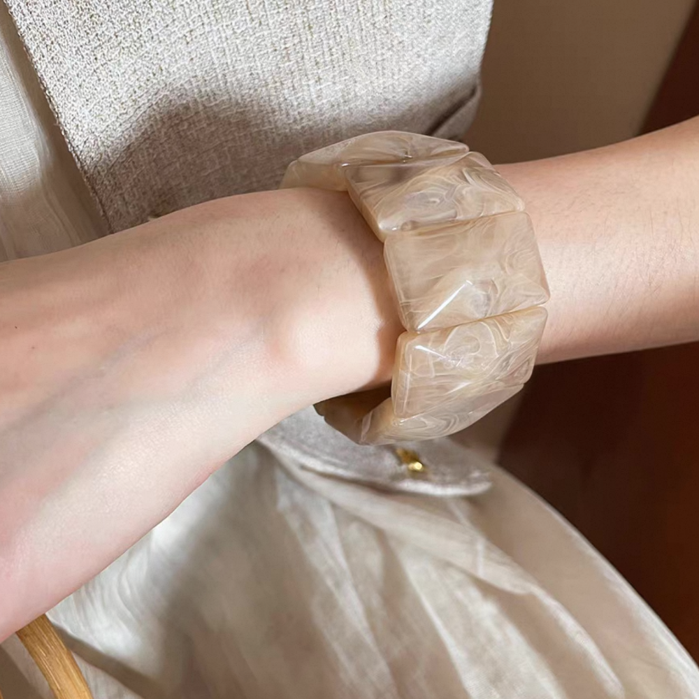 𝓨𝓪𝓷𝓰𝓑𝓲🕊️實品極美｜暈染漾彩彈力造型手鍊 Y795-細節圖7