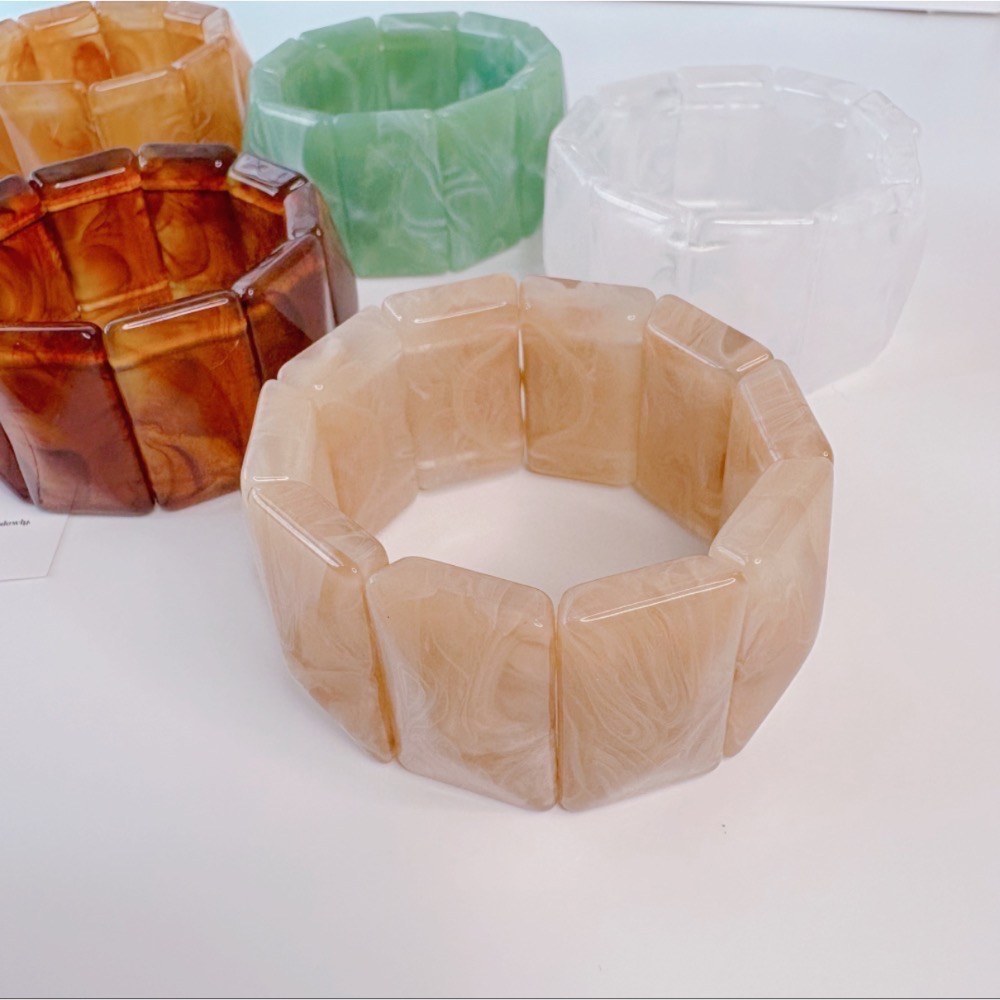 𝓨𝓪𝓷𝓰𝓑𝓲🕊️實品極美｜暈染漾彩彈力造型手鍊 Y795-細節圖11