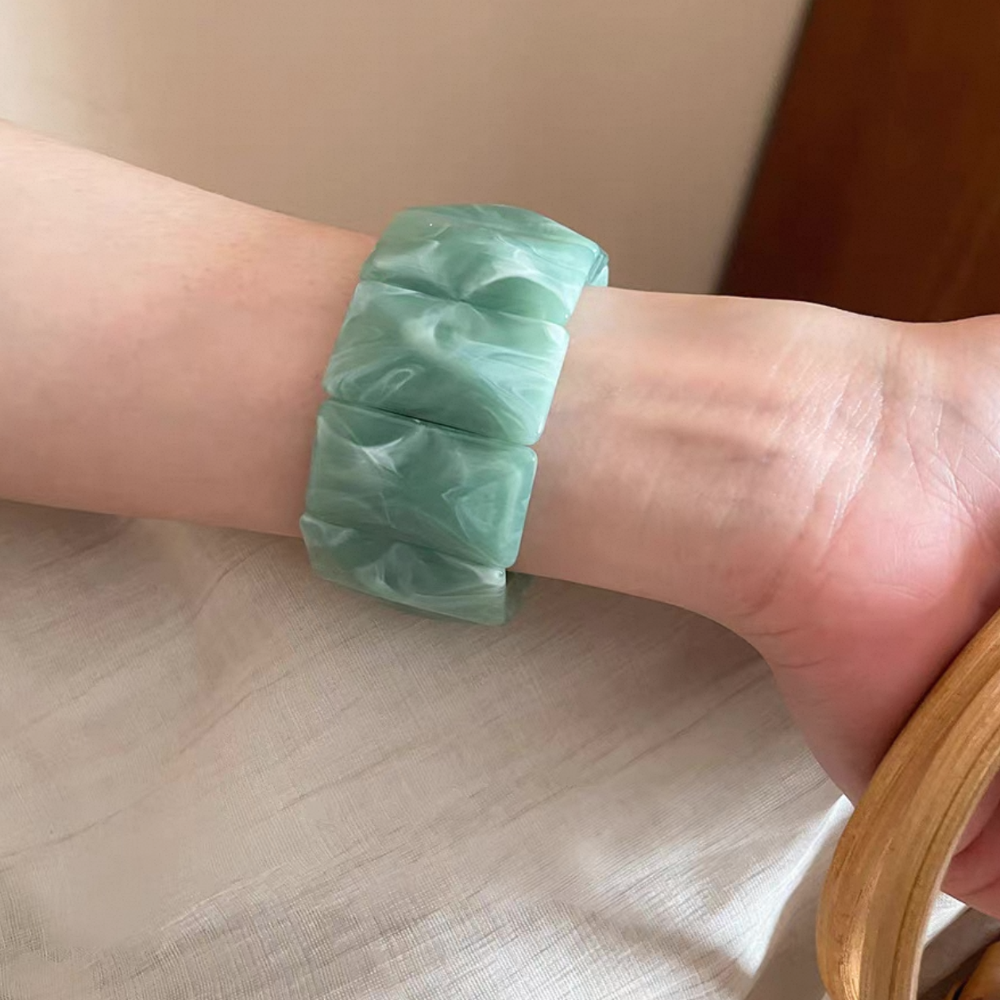 𝓨𝓪𝓷𝓰𝓑𝓲🕊️實品極美｜暈染漾彩彈力造型手鍊 Y795-規格圖11